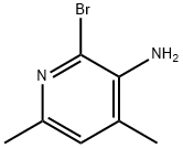 3-氨基-2-溴-4,6-二甲基吡啶 结构式