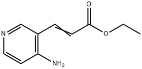 3-(2-氨基-3-吡啶基)丙烯酸乙酯 结构式