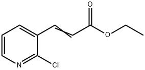 3-(2-氯吡啶-3-基)丙烯酸乙酯 结构式