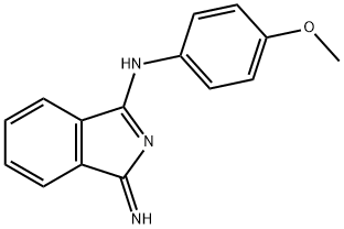 (1Z)-1-[(4-methoxyphenyl)imino]-1H-isoindol-3-amine 结构式