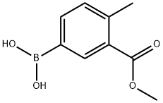 4-甲基-3-(甲氧羰基)苯硼酸 结构式