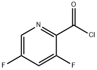 3,5-Difluoropyridine-2-carbonyl chloride 结构式