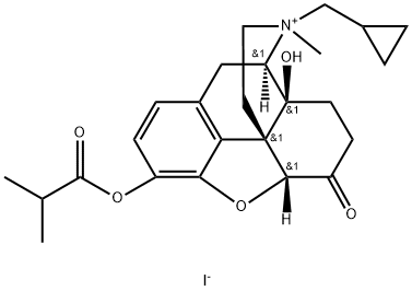 O-Isobutyryl N-Methyl Naltrexone Iodide 结构式