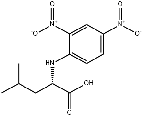 (2,4-二硝基苯基)亮氨酸 结构式