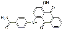 4-[(9,10-Dihydro-4-hydroxy-9,10-dioxoanthracen-1-yl)amino]benzamide 结构式