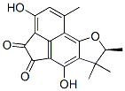 (S)-7,8-Dihydro-3,6-dihydroxy-1,7,7,8-tetramethylacenaphtho[5,4-b]furan-4,5-dione 结构式