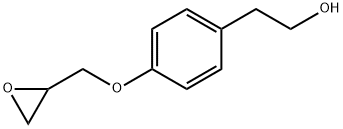 1-[4-(2-羟乙基)苯氧基]-2,3-环氧丙烷 结构式