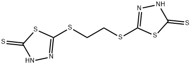 1,4-双(5-巯基-1,3,4-噻二唑-2-硫代)乙烷 结构式