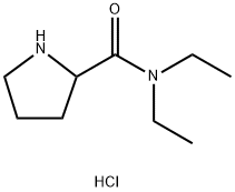 N,N-diethyl-2-pyrrolidinecarboxamide hydrochloride 结构式