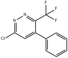 6-氯-4-苯基-3-三氟甲基哒嗪 结构式