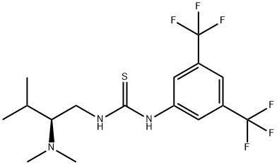 N-[3,5-双(三氟甲基)苯基]-N'-[(2S)-2-(二甲基氨基)-3-甲基丁基]硫脲 结构式