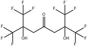 1,1,1,7,7,7-六氟-2,6-二羟基-2,6-双(三氟甲基-4-庚酮) 结构式