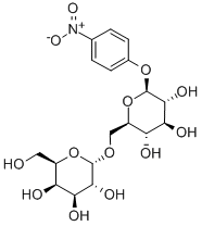 4-硝基苯基-BETA-D-蜜二糖 结构式