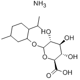 MENTHOLGLUCURONIC ACID AMMONIUM SALT 结构式