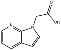 2-(1H-吡咯并[2,3-B]吡啶-1-基)乙酸 结构式