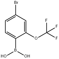 4-溴-2-三氟甲氧基苯硼酸 结构式