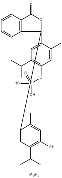 一磷酸百里酚酞镁盐 结构式