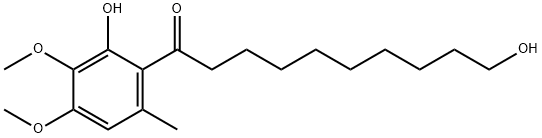 6-(10-羟基癸酰基)-2,3-二甲氧基-5-甲酚 结构式