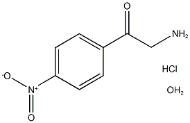 4-Nitrophenacylaminehydrochloridehydrate 结构式