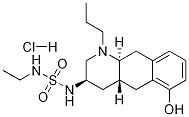 N-乙基-N'-[(3S,4AS,10AR)-1,2,3,4,4A,5,10,10A-八氢-6-羟基-1-丙基苯并[G]喹啉-3-基]氨基磺酰胺盐酸盐 结构式