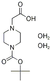 2-(4-(叔丁氧基羰基)哌嗪-1-基)乙酸二水合物 结构式