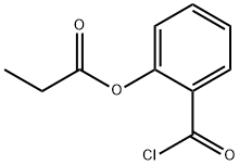Benzoyl chloride, 2-(1-oxopropoxy)- (9CI) 结构式