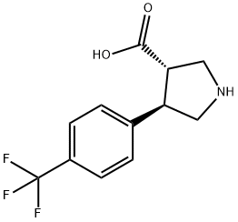 (3S,4R)-4-(4-(Trifluoromethyl)phenyl)pyrrolidine-3-carboxylic acid