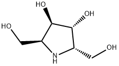 (2S,5S)-双羟甲基-(3R,4R)-双羟基吡咯烷 结构式