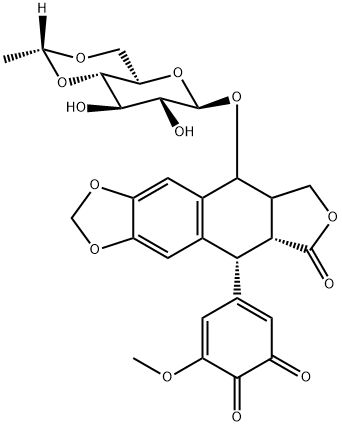 依托泊苷 3',4'-苯醌 结构式