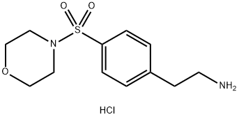 2-(4-N-吗啉基磺酰基苯基)乙胺盐酸盐 结构式