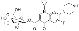 环丙沙星葡糖苷酸 结构式