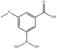 3-CARBOXY-5-METHOXYPHENYLBORONIC ACID 结构式