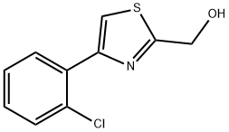 (4-(2-氯苯基)噻唑-2-基)甲醇 结构式