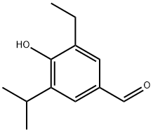 3-乙基-4-羟基-5-异丙基苯甲醛 结构式