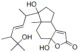 3a,4,5,5a,6,7,8,8a-Octahydro-3a,6-dihydroxy-6-(5-hydroxy-1,4,5-trimethyl-2-hexenyl)-5a-methyl-2H-indeno[5,4-b]furan-2-one 结构式