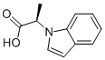 (R)-A-METHYL-1H-INDOLE-1-ACETIC ACID 结构式