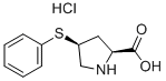 顺式-4-苯硫基-L-脯氨酸盐酸盐 结构式