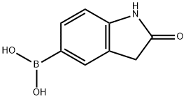 (2-氧代二氢吲哚-5-基)硼酸 结构式