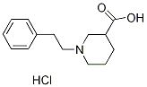 1-苯乙基3-哌啶甲酸盐酸盐 结构式
