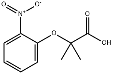 丙酸,2-甲基-2-(邻-硝基苯氧基)- 结构式