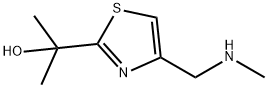 ALPHA,ALPHA-二甲基-4-[(甲基氨基)甲基]-2-噻唑甲醇 结构式