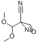 3,3-二甲氧基-2-(羟基亚甲基)丙腈钠盐 结构式