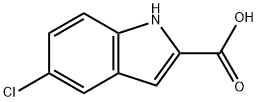 5-氯吲哚-2-羧酸 结构式