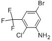 5-BROMO-2-CHLORO-3-TRIFLUOROMETHYLANILINE 结构式