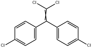 1,1-二氯-2,2-二[4-氯苯基]乙烯-环-UL-14C 结构式