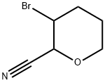 3-溴四氢-2H-吡喃-2-甲腈 结构式