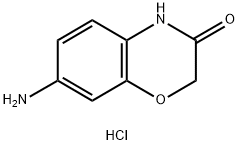 7-氨基-2H-苯并[B][1,4]噁嗪-3(4H)-酮盐酸盐 结构式