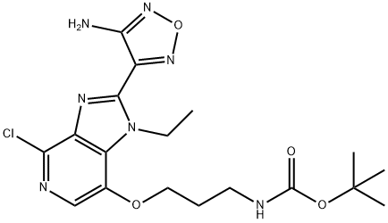 (3 - ((2-(4-氨基-1,2,5-恶二唑-3-基)-4-氯-1-乙基-1H-咪唑并[4,5- 结构式