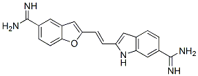 2-(2-(6-amindinoindole-2-yl)vinyl)-1-benzofuran-5-carboxamidine 结构式