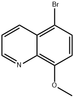 5-溴-8-甲氧基喹啉 结构式